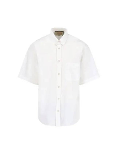 Men's Twinsburg Runway Ripstop Short Sleeve T-Shirt White - GUCCI - BALAAN 2