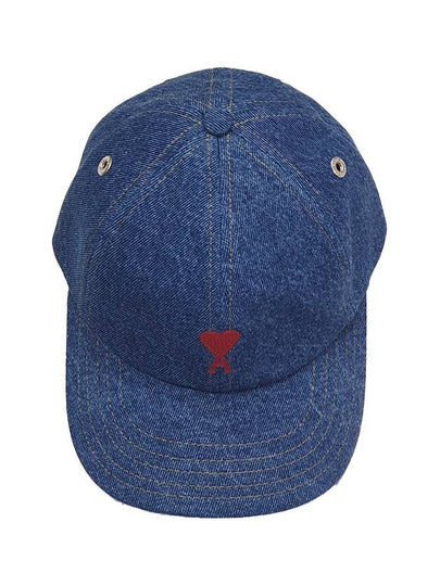 De Coeur Denim Ball Cap Blue - AMI - BALAAN 2