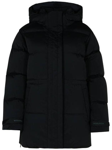 Woolrich 'Alsea' Black Polyamide Down Jacket - WOOLRICH - BALAAN 1