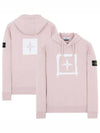 21SS 741565894 V0086 Box Logo Hooded Sweatshirt Rose Quartz Men’s T-shirt TJ - STONE ISLAND - BALAAN 1