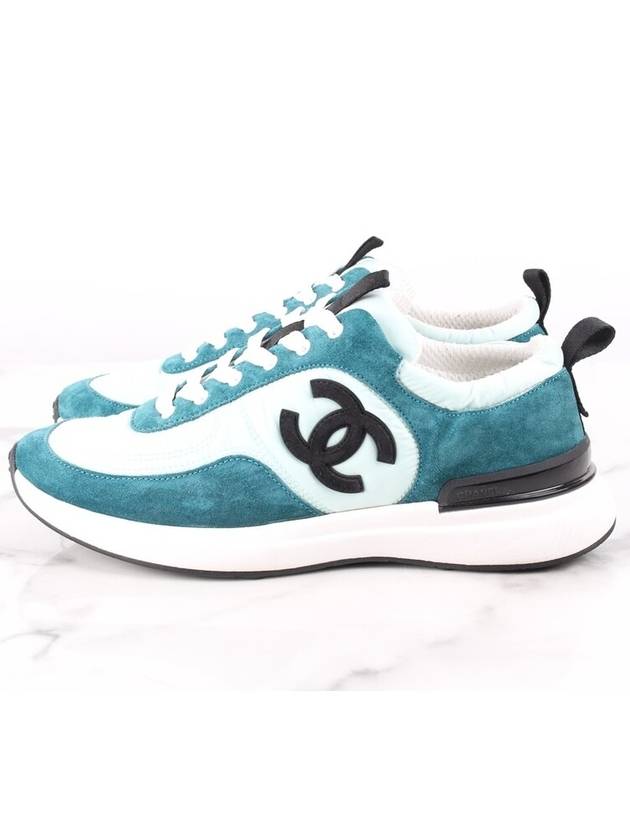 CC logo suede sneakers 38 5 255 - CHANEL - BALAAN 5