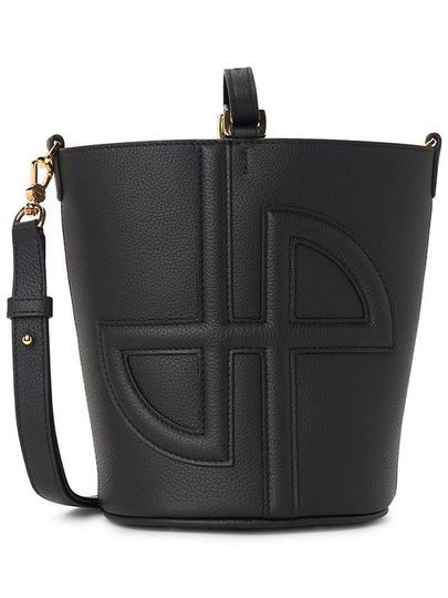 Small JP Leather Bucket Bag Black - PATOU - BALAAN 2