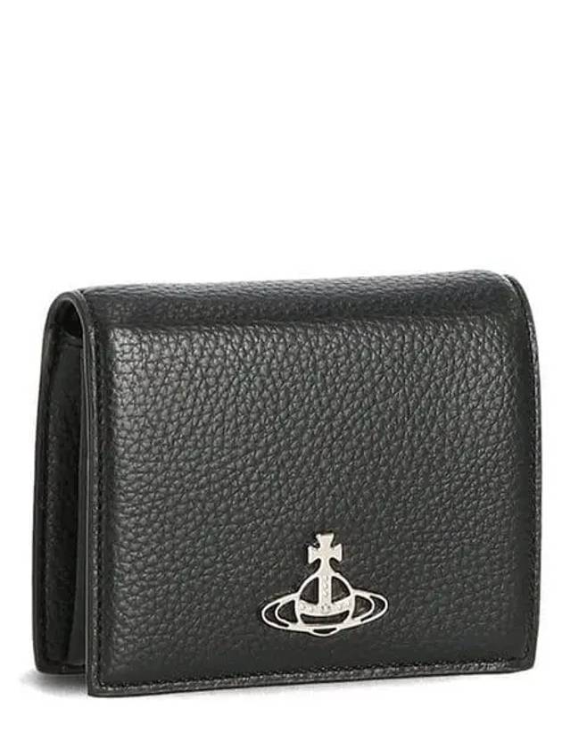 ORB Logo 51010024 S000D N403 Vegan Grain Half Wallet 992211 - VIVIENNE WESTWOOD - BALAAN 1