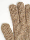 WOOL KNIT GLOVES BEIGE - MACNI - BALAAN 3