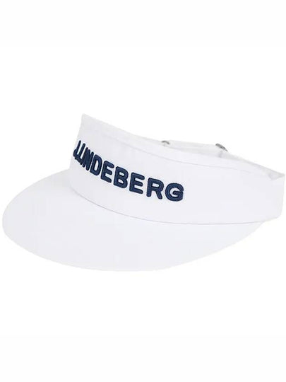 Viktor Embroidered Logo Visor White - J.LINDEBERG - BALAAN 2