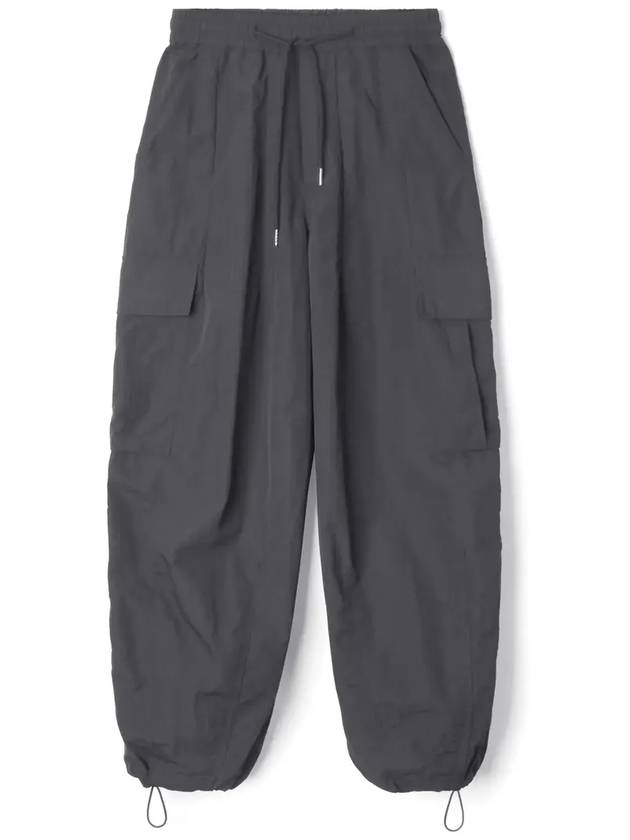 Tasran cut detail cargo parachute pants_Charcoal - INDUST - BALAAN 8