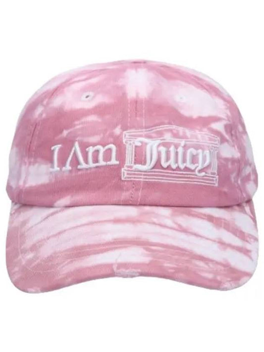 Aries I Am Juicy Tie Dye Ball Cap Pink Hat - ARIES - BALAAN 1