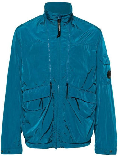 Men's Chrome-R Zip-Up Jacket Blue - CP COMPANY - BALAAN 1