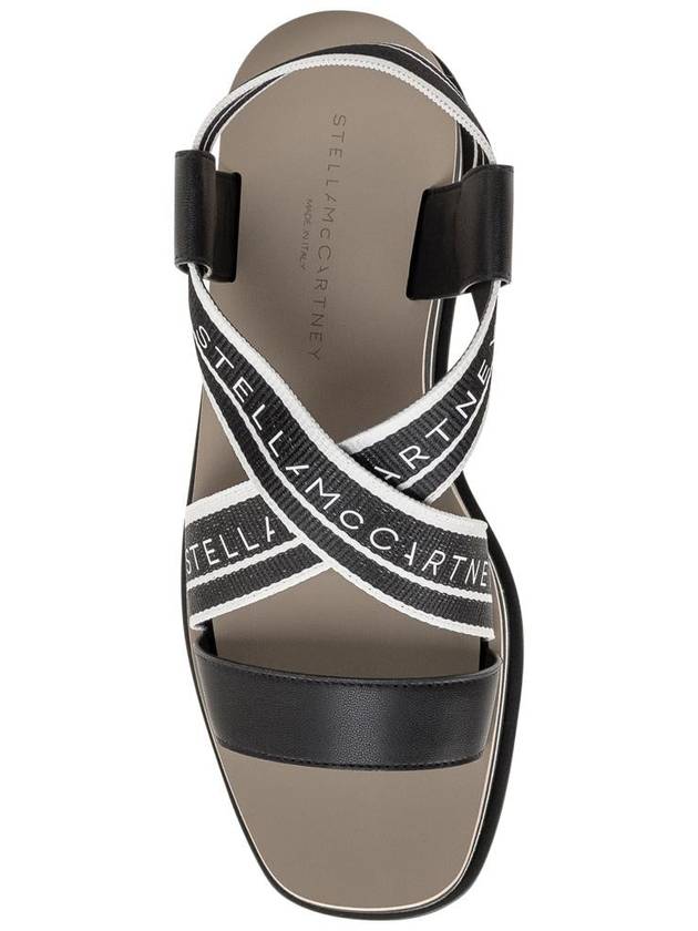 striped platform sandals black - STELLA MCCARTNEY - BALAAN 5