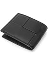 Men's Intrecciato Half Wallet Black - BOTTEGA VENETA - BALAAN 6