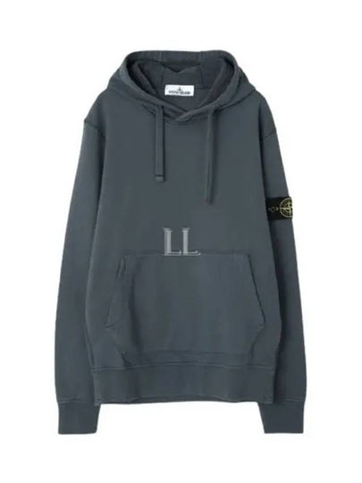 Signature Logo Patch Hoodie Grey - STONE ISLAND - BALAAN 2