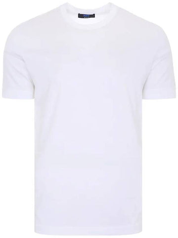 24SS UMM0478 WHITE KNT Basic White Short Sleeve Tee - KITON - BALAAN 1