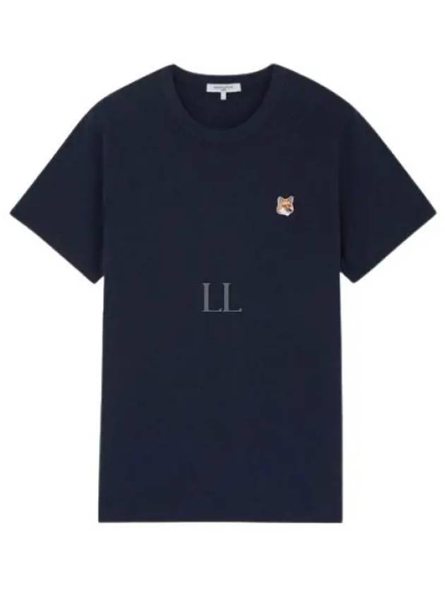 Fox Head Patch Classic Short Sleeve T-Shirt Navy - MAISON KITSUNE - BALAAN 2