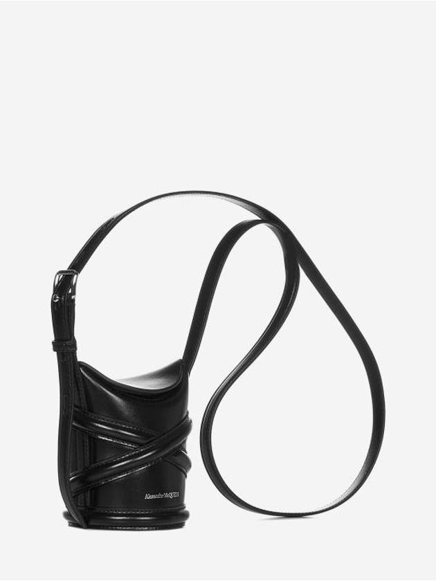 Curve Small Bucket Bag Black - ALEXANDER MCQUEEN - BALAAN 4