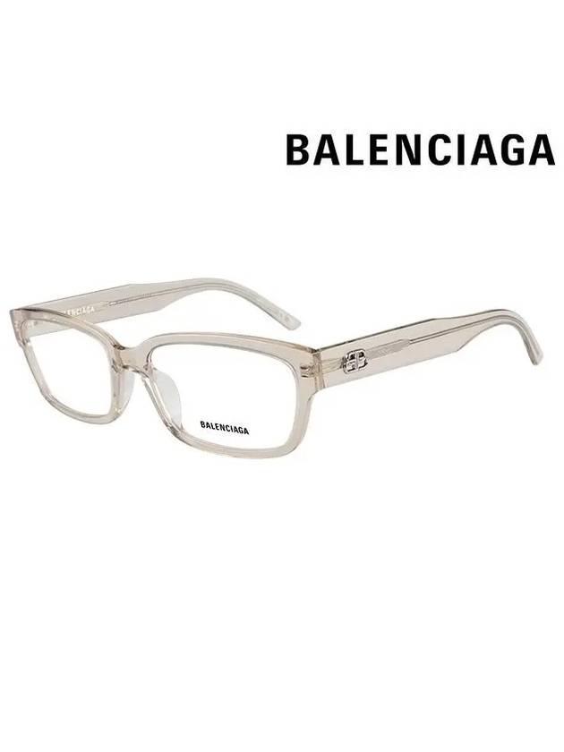 Eyewear Frame Rectangle Acetate Eyeglasses Beige - BALENCIAGA - BALAAN 3