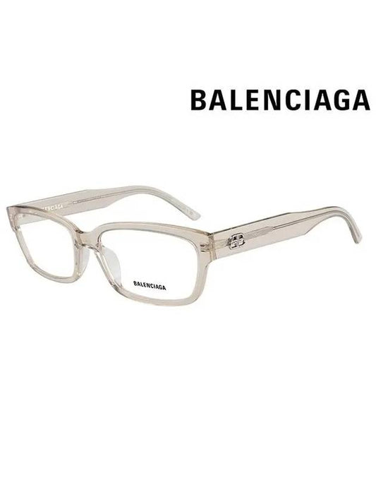 Eyewear Frame Square Acetate Eyeglasses Beige - BALENCIAGA - BALAAN.