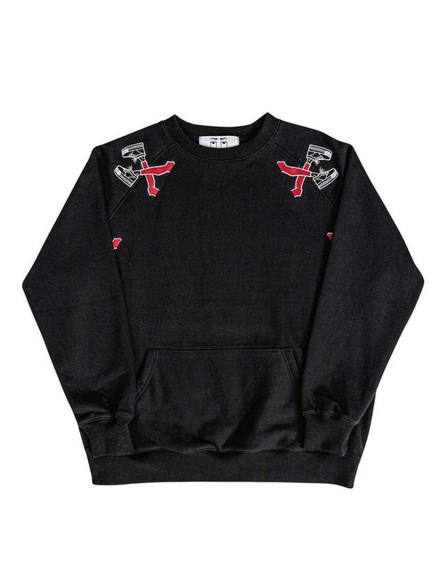 Dog Leg Dance Sweatshirt Black - PLA.Y_P - BALAAN 2