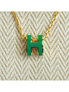 Pop-Ache Necklace Gold MALACHITE Mini Full Set - HERMES - BALAAN 4