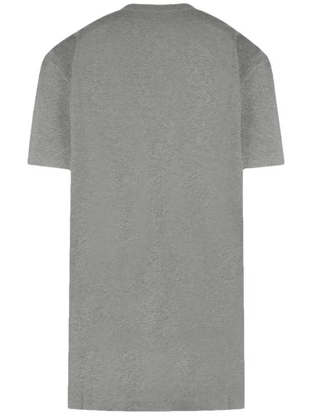 Hanori Logo Print Short Sleeve T-Shirt Grey - ISABEL MARANT - BALAAN 3