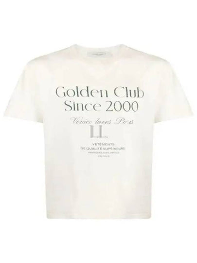 Crew Neck Cotton Paper Short Sleeve T-Shirt White - GOLDEN GOOSE - BALAAN 2