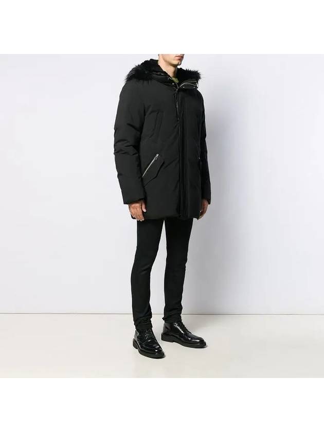 Edward Silver Fox Fur Hoodie Down Parka Black - MACKAGE - BALAAN 7