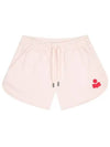 Mifa Logo Print Cotton Shorts Light Pink - ISABEL MARANT - BALAAN 2