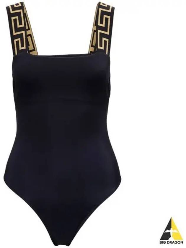 Greca Border Dress Swimsuit Black - VERSACE - BALAAN 2