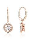 Una Drop Crystal Pierced Earrings Rose Gold - SWAROVSKI - BALAAN 3