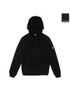 Men's Wappen Patch Sweat Hoodie Black - STONE ISLAND - BALAAN 1