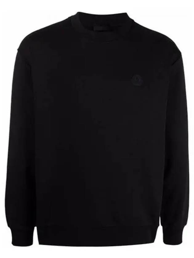 8G00031 809KR 999 Logo Patch Back Printing Sweatshirt Black Men s TJ 271409 - MONCLER - BALAAN 1