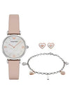 AR8039 Gianni Mother of Pearl Dial Jewelry Set Women’s Leather Watch - EMPORIO ARMANI - BALAAN 5
