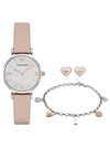 AR8039 Gianni Mother of Pearl Dial Jewelry Set Women’s Leather Watch - EMPORIO ARMANI - BALAAN 6