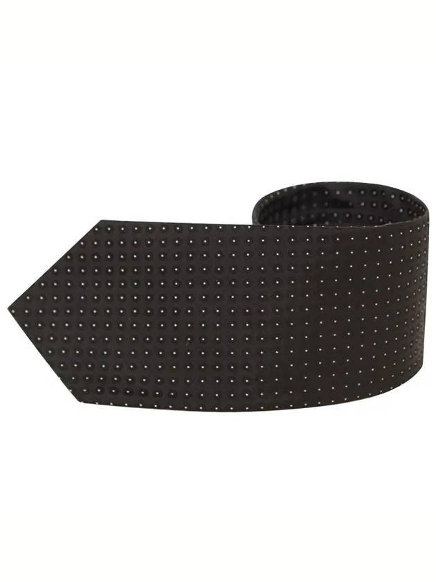 Men's Polka Silk Tie Black - DOLCE&GABBANA - BALAAN 4