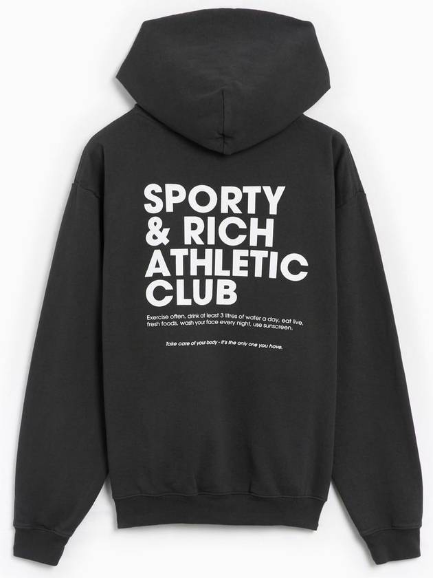 Exercise Open Hoodie Faded Black - SPORTY & RICH - BALAAN 3