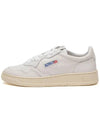 Medalist Goatskin Low Top Sneakers White - AUTRY - BALAAN 3