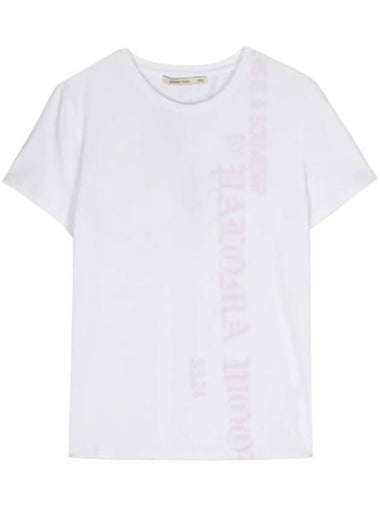 Goty Digital Print Short Sleeve T-Shirt White - PALOMA WOOL - BALAAN 1