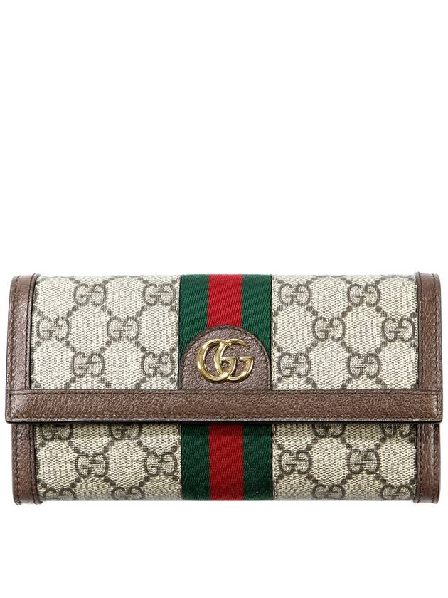 Ophidia Canvas Long Wallet Brown - GUCCI - BALAAN 2