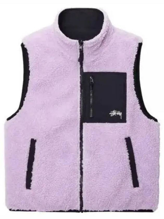 118528 LAVE Sherpa Reversible Vest - STUSSY - BALAAN 1