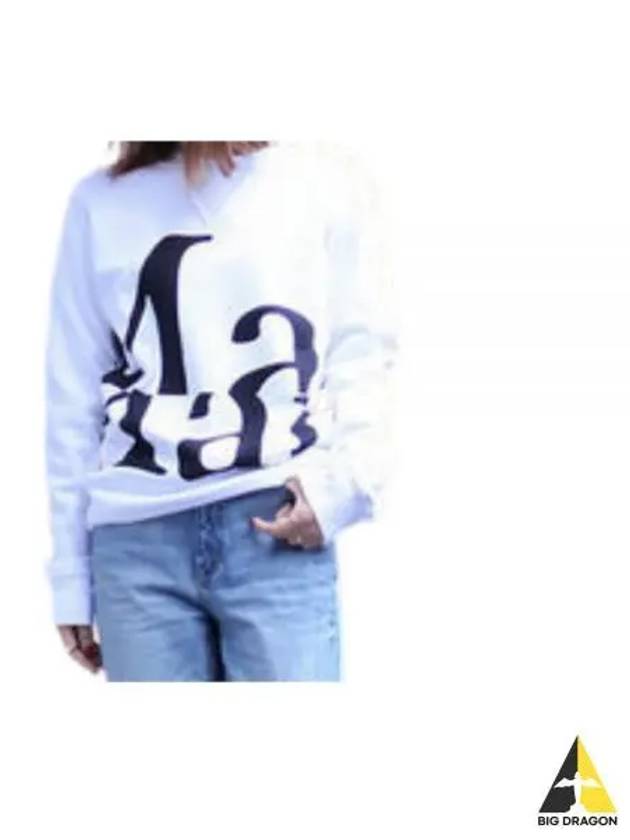 Women's Logo Big Print Sweatshirt White - MAISON MARGIELA - BALAAN 2