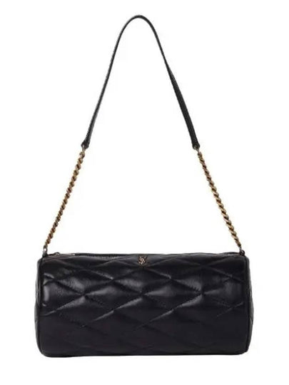 Women's Sade Small Tube Quilted Lambskin Shoulder Bag Black - SAINT LAURENT - BALAAN 2