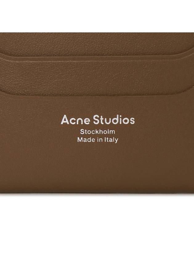 Silver Logo Card Wallet Brown - ACNE STUDIOS - BALAAN 6