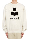 Mikoy Big Logo Cotton Sweatshirt Ecru - ISABEL MARANT - BALAAN 2