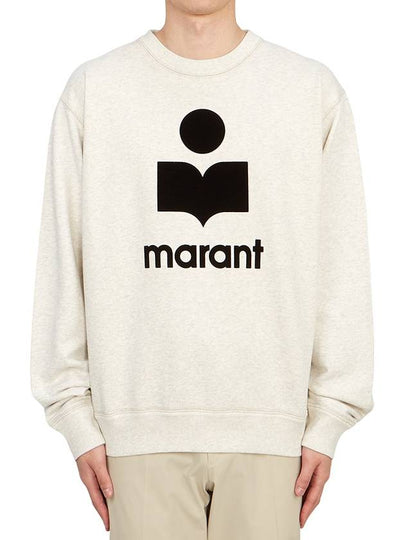 Mikoy Big Logo Cotton Sweatshirt Ecru - ISABEL MARANT - BALAAN 2