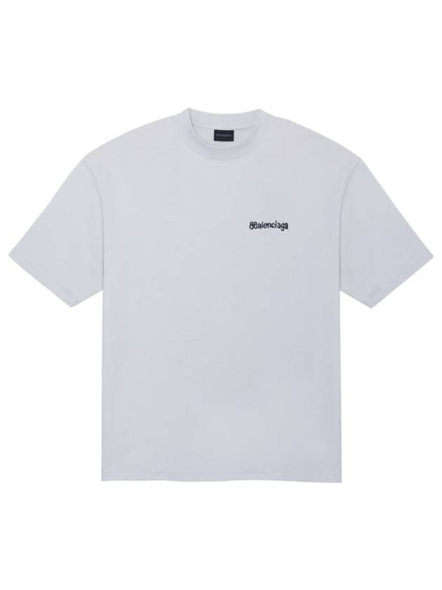 Logo Crew Neck Short Sleeve T-Shirt White - BALENCIAGA - BALAAN 2