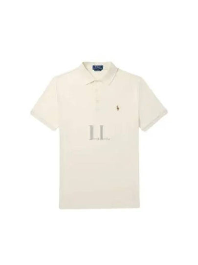 Embroidery Pony Logo Cotton Short Sleeve Polo Shirt American Heather - POLO RALPH LAUREN - BALAAN 2