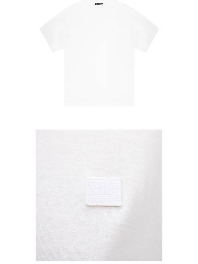 Face Patch Short Sleeve T-Shirt White - ACNE STUDIOS - BALAAN 5