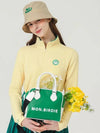 Long sleeve color combination half zip-up t-shirt YELLOW - MONBIRDIE GOLF - BALAAN 7