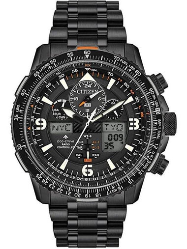 Citizen Promaster Skyhawk A-T Perpetual Alarm World Time Chronograph Analog-Digital Black Dial Men's Watch JY8075-51E - CITIZEN - BALAAN 1