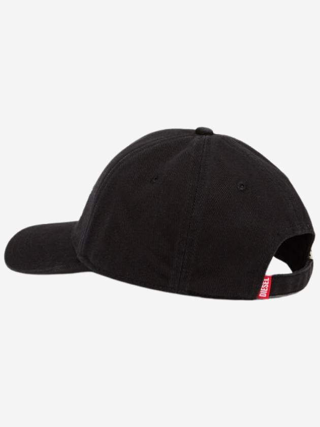 Corry Div Wash Logo Embroidery Base Ball Cap Black - DIESEL - BALAAN 3