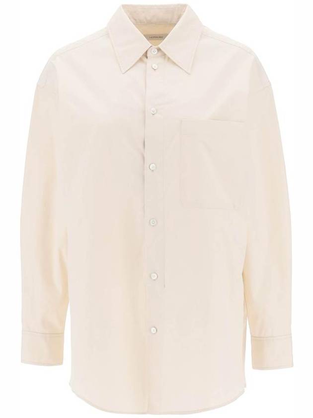 Poplin Oversized Shirt Light Cream - LEMAIRE - BALAAN 2